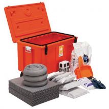 Kit D'absorbants En Coffre 110 L Huiles Et Hydrocarbures - Manutan Collectivités