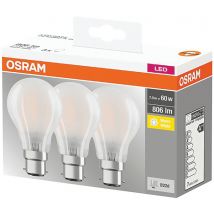 Led Standard Full Glass 7w B22 Blanc Chaud Boite De 3 - Manutan Collectivités