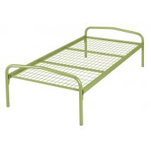 Lit Evolution Standard 90x190 Cm Sommier Treillis Coloris Vert - Manutan Collectivités