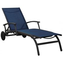 Lot 2 Bain De Soleil Elegance Accoudoirs Alu/tpep Bleu/graphite - Manutan Collectivités