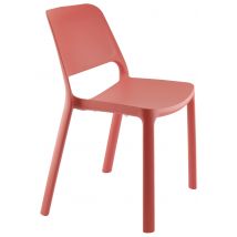 Lot 4 Chaises Empilables Kéa Polypropylène Corail - Manutan Collectivités