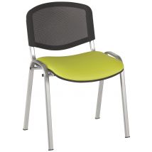 Lot De 5 Chaises Réunion Bliz Pièt.alu Assise Pvc M1 Absinthe - Manutan Collectivités