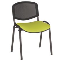 Lot De 5 Chaises Réunion Bliz Pièt.noir Assise Pvc M1 Absinthe - Manutan Collectivités
