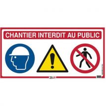 Lot De 10 Panneau De Chantier 4 En 1 - 800x400mm - Pp Alvéolaire - Manutan Collectivités