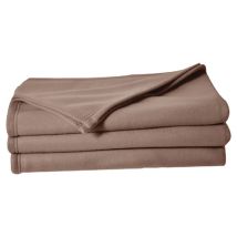 Lot De 10 Couvertures Polaire 150 X 220 Cm Taupe 9359 - Manutan Collectivités