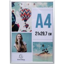 Lot De 12 Cadre Photo Aluminium A4 - Cristal - Manutan Collectivités