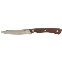 Lot De 12 Couteau À Steak Lame Crantée - Bambou - Manutan Collectivités
