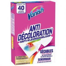 Lot De 12 Lingettes Anti-transfert De Couleur - Paquet De 20 - Vanish - Manutan Collectivités