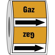 Lot De 220 Marquage Tuyauterie Rouleau Continu Gaz 127x150 - Manutan Collectivités