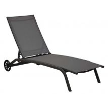 Lot De 2 Bains De Soleil Lit Celiochâssis Grey/assise Gris - Manutan Collectivités