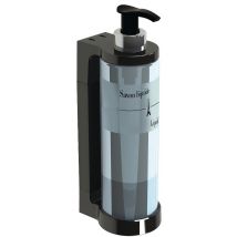 Lot De 2 Distributeur Mural De Savon Liquide Isiss Noir - Manutan Collectivités