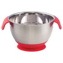 Lot De 3 Saladiers Inox Ø 18 Cm Avec Poignées Et Ventouse - Manutan Collectivités