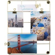 Lot De 4 Tableau Photo Métallique Doré De 217x281mm - Manutan Collectivités