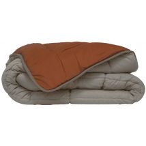 Lot De 4 Couettes Bicolores 240 X 260 Cm - Galet/gingembre - Manutan Collectivités