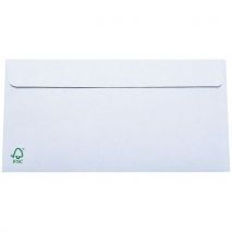 Lot De 500 Enveloppes Recyclée Avec Fenêtre Format Dl Blanc - Manutan Collectivités