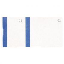 Lot De 50 Bloc Vendeur Col. Bleue 100 Feuil. Double Num. 6 ,6x13,5cm - Manutan Collectivités
