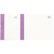 Lot De 50 Bloc Vendeur Col. Violet 100 Feuil. Double Num. 6 ,6x13,5cm - Manutan Collectivités