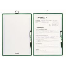 Lot De 5 Porte-copies À Accrocher A4 - Portrait - Vert - Manutan Collectivités