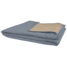 Lot De 5 Couvre-lits Lolya Polyester 180 X 250 Cm Azur/perle - Manutan Collectivités