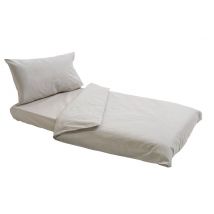 Lot De 5 Housse De Couette Coton Uni 80 X 120 Cm - Coloris Gris Perle - Manutan Collectivités
