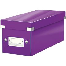 Lot De 6 Boîte De Rangement Leitz Click & Store, Format Cd Violet - Manutan Collectivités