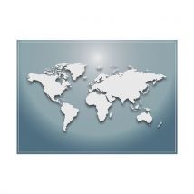 Lot De 6 Sets De Table Carte Du Monde Bleu - Manutan Collectivités