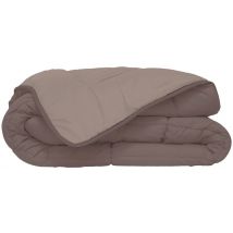 Lot De 6 Couettes Hude Microfibre Bicolore 240x260 Cm Taupe/lin - Manutan Collectivités