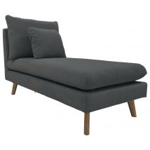 Méridienne Riga Tissu Polyester Anthracite - Manutan Collectivités