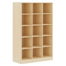 Meuble Simeo 3 Colonnes Sans Porte - Profondeur 42 Cm - Hêtre - Manutan Collectivités
