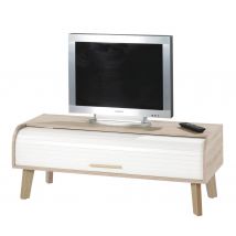 Meuble Tv Vintage Chêne/blanc - Manutan Collectivités
