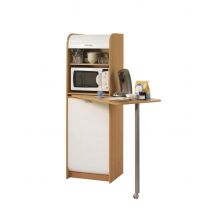 Meuble Colonne Cuisine Avec Table Pivotante Snack Nantes Hêtre - Manutan Collectivités