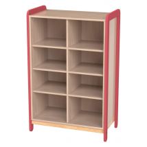 Meuble Colonnes + Niches Lili 2 Colonnes/8cases Ht 137 Cm Corail - Manutan Collectivités