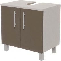 Meuble Sous Lavabo Identité Argent/brun - Manutan Collectivités