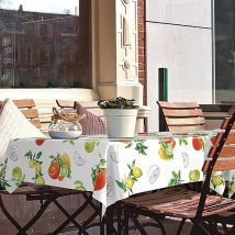 Nappe Toile Ciree Ronde Manhattan Citronella 150cm - Manutan Collectivités