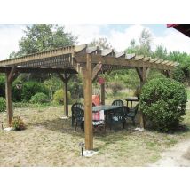 Pergola 6,6 X4,5 M Scellement Direct - Manutan Collectivités