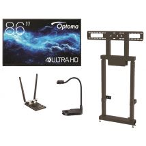 Pack Ajustable Écran Interactif 86'' Série 3g2 + Wifi + Visualiseur - Optoma - Manutan Collectivités