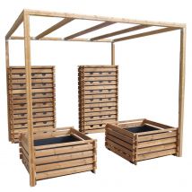 Pack Complet Murs Bacs Sol-pergola - Manutan Collectivités