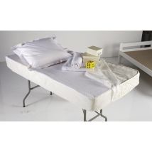 Pack Matelas Atoll Ep.17 Cm 80x190 Cm + Housse + Oreiller + Linge De Lit Blanc - Manutan Collectivités