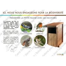 Panneau Éducatif - Les Nichoirs Avec Photo - Manutan Collectivités