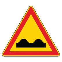 Panneau Triangle Signalisation Ak2 Dos D'âne 70 Cm Classe 1 - Manutan Collectivités