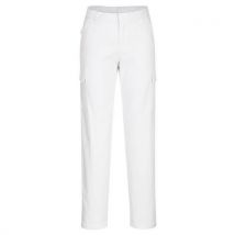 Pantalon Cargo Extensible Pour Femmes, 40, Blanc - Manutan Collectivités