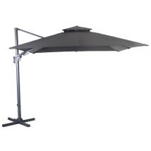 Parasol 3x3 M Orient Bioclim Alu Grey - Manutan Collectivités