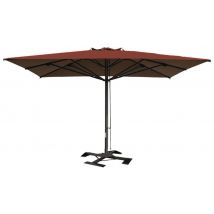 Parasol Capri Dark 5 X 6 M Sans Volant - Toile Terracotta - Manutan Collectivités