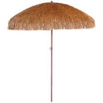 Parasol À Franges Hawai Ø200cm Marron - Manutan Collectivités