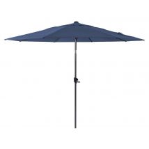 Parasol Droit Aluminium Ø 300 Cm, Mât Grey/toile Bleu - Manutan Collectivités