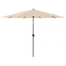 Parasol Droit Aluminium Ø 3 M À Manivelle Écru - Manutan Collectivités