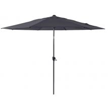 Parasol Droit Aluminium Ø 3 M À Manivelle Gris - Manutan Collectivités