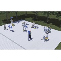 Parcours D'incitation À La Marche 8 Activités Scellement Direct - Manutan Collectivités