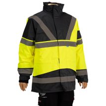 Parka Étanche Haute Visibilité Skollfield Jaune / Marine Xl - Manutan Collectivités