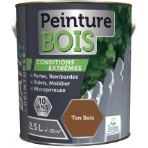 Peinture Bois Ecolabel Batir - 2,5l Ton Bois - Manutan Collectivités